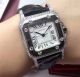 2017 Copy Cartier Santos Watch Diamond Bezel Black Leather  (2)_th.jpg